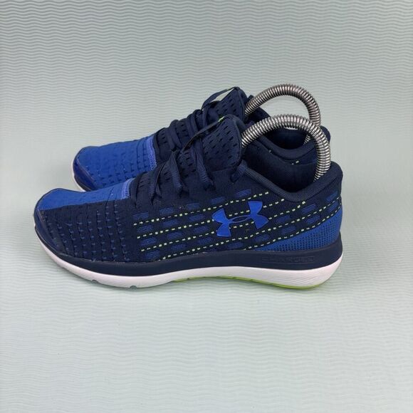 Under Armour Threadborne Slingflex Running Shoes Youth Size 5Y 1296955 997 Blue - Picture 3 of 9